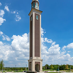 Amanda and G. Brint Ryan Tower At UNTD